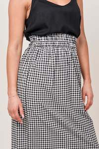 Gingham Midi Skirt
