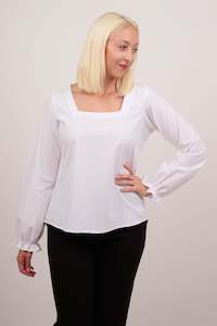 Tops Shirts: Poet Sleeves Blouse