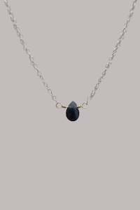 All: Blue Sapphire Necklace - Silver