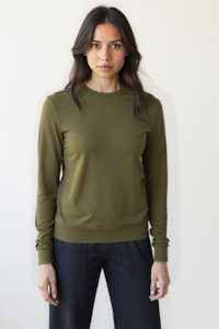 On Sale: Organic Cotton Sweater - Olive