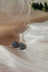 Midnight Ember Earrings - Silver