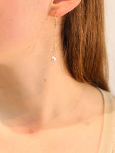 Gold Filled: Serenade Pearl Drop Earrings