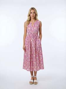Pink Magnolia Cotton Dress