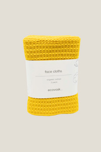 Homeware 1: Face Cloth 2-Pack - Daffodil