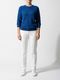 Penny Textured Jumper - Cobalt