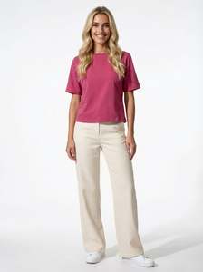 Recommended Seguno: Organic Flex Crew Tee - Berry Sorbet