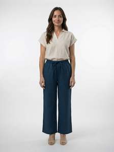 Pillars Blue Wide-leg Pants