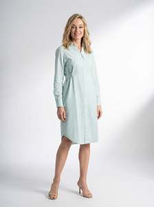 Coastal Mint Drift Shirt Dress