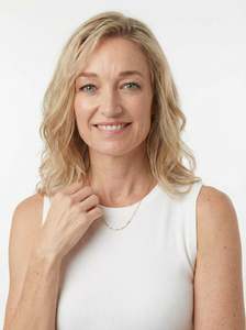 Gold Filled: Ivory Enamel Satellite Necklace