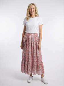 Ethically Made Reca Skirt Collection: Rosette Garden Maxi Skirt