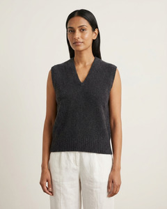 Ethical Collection: Alpaca Vital Vest  – Slate