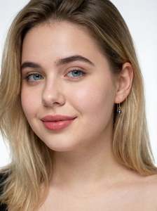 Gold Noir Pearl Threader Earrings