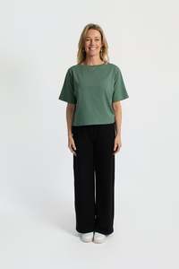 Organic Flex Crew Tee - Agave