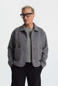 Ethical Collection: The Wool Edit Jacket - Charcoal