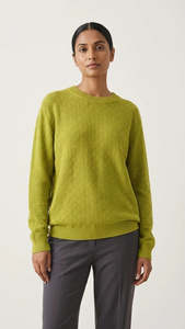 Knitwear: Citrus Textured Cotton Knit