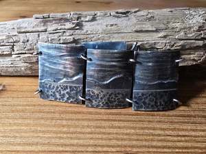 Sterling Silver panel bracelet