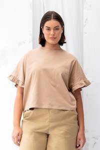 Women's Clothing: Ripple Tee | Clay
