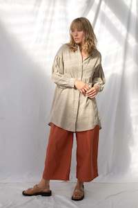 Poppy Shirt | Grey Gingham (S only)