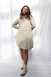 Evergreen Dress | Grey Gingham (XS/S/L only)