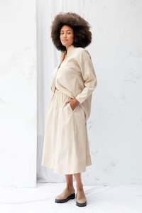 Cas Skirt | Cream Stripe