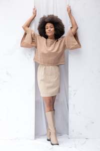 Ensemble Skirt | Brown Gingham (XS only)