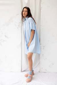 Featured Collection: Cooper Shirt Dress | Sky Blue
