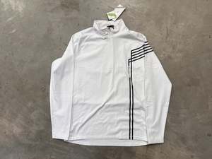 Apparel Footwear: *New* Cross Sportswear Mens White Line T-Neck Jacket
