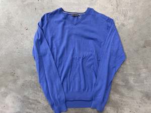 Apparel Footwear: *New* Cross Sportswear Mens Amparo Blue Classic V-Neck