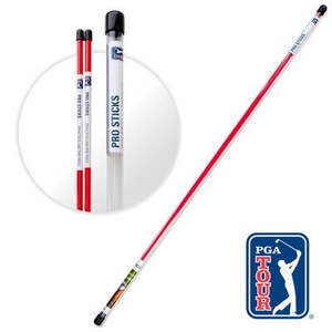 *New* PGA Tour Alignment Pro Sticks 2 Pack / Red