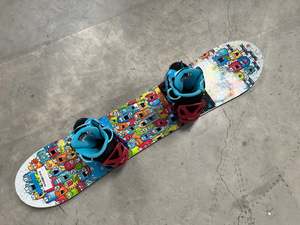 Snowboards With Bindings: Burton Junior 106CM Snowboard Package Set With Boots *Excellent Condition*