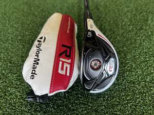 Hybrid - Stiff Flex: TaylorMade R15 19° 3 Hybrid With Headcover