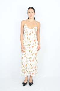 MAXI DRESS: Petal + Pup - Floral Backless Dress