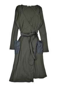 Color Grey: Kate Sylvester - Merino Wrap Dress