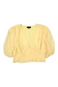 Color Yellow: Majorelle - Chiffon Crop