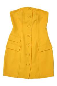 Color Yellow: Privacy Please - Strapless Mini