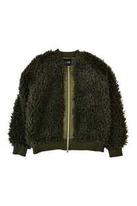 Womens Outerwear: Blak Luxe - Faux Sherpa Jacket