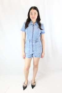 Size 10: Lee - Denim Playsuit