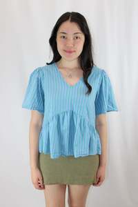 Size 6: Gorman - Winona Stripe Smock Top