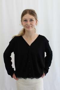 Karen Walker - Frayed Trim Cardigan