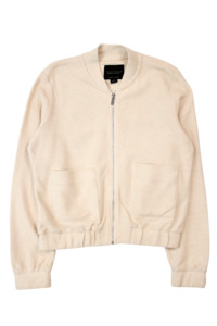 Womens Outerwear: Sanctuary - Textured Knit Bomber Jacket