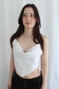 Color White: Natalie Rolt - Sleeveless Top NWT