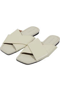 Color White: Mi Piaci - Leather Lined Sandals