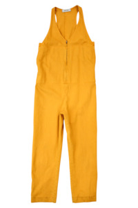 Color Yellow: Rachel Comey - Mustard Denim Jumpsuit