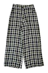 Womens Pants: Alpha 60 - Plaid Linen Pants