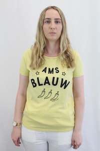 Color Yellow: Scotch & Soda - Printed Tee