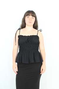 Among The Brave - Shirred Tie Top