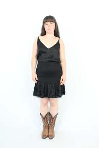 Blak Luxe - Satin Shirred Dress