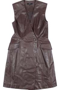 Saba - Faux Leather Midi Dress