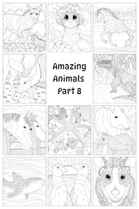 Amazing Animals Colouring Book: PART 8 The Craft Marketplace