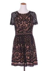 50 Off Sale: PORTMANS SIGNATURE - Nude lace overlay dress! 12